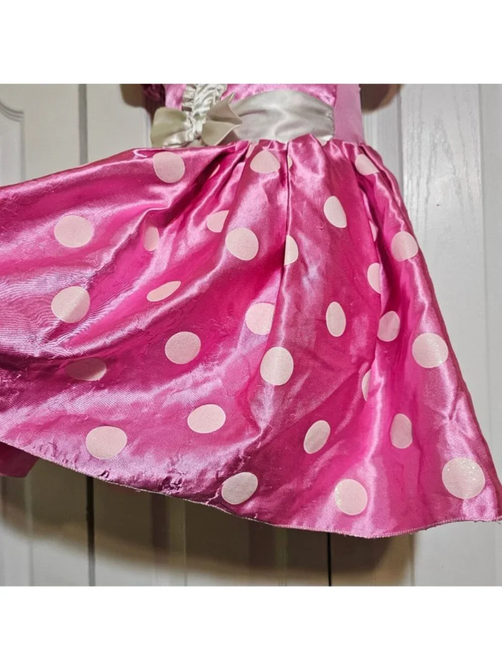Disney Store Minnie Mouse Pink Polka Dot Costume Toddler Girls 2 Dress Ears READ - Picture 3 of 8